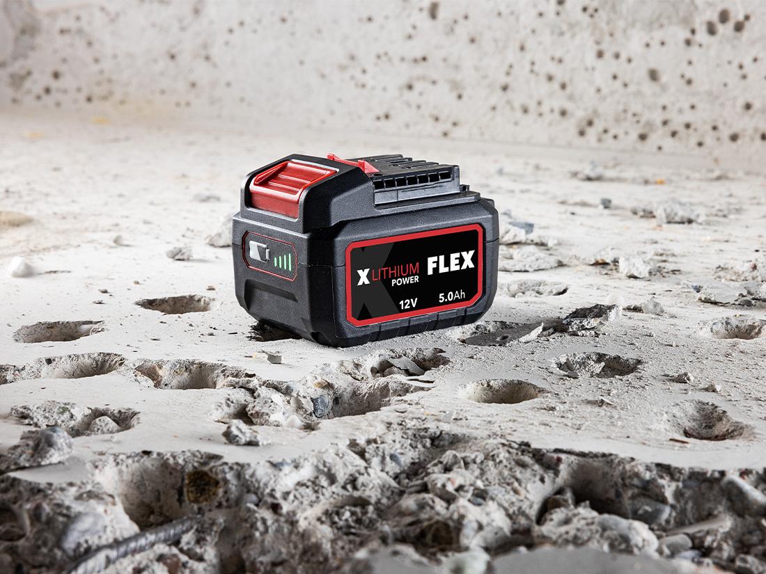 FLEX 12 V 5.0 Ah battery for complete 12V battery system