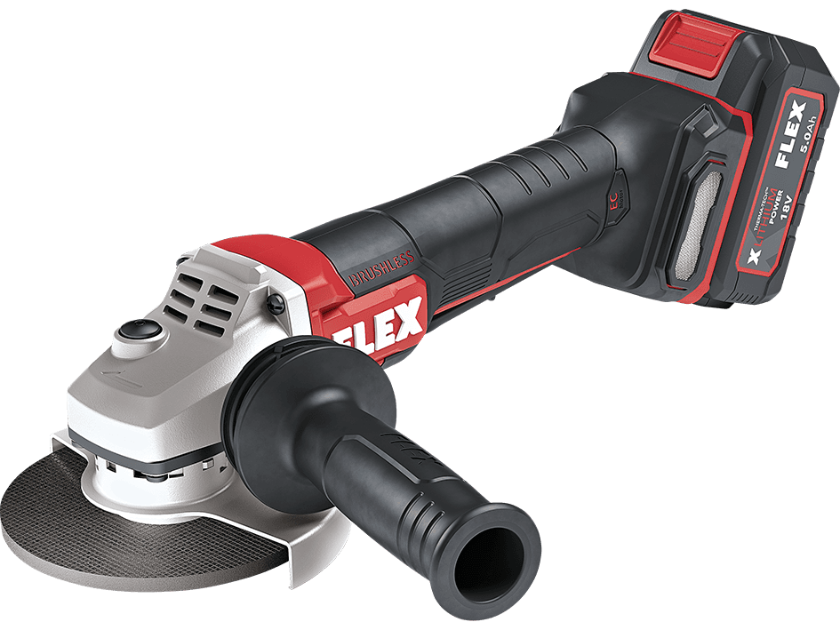 Cordless angle grinder with paddle switch 