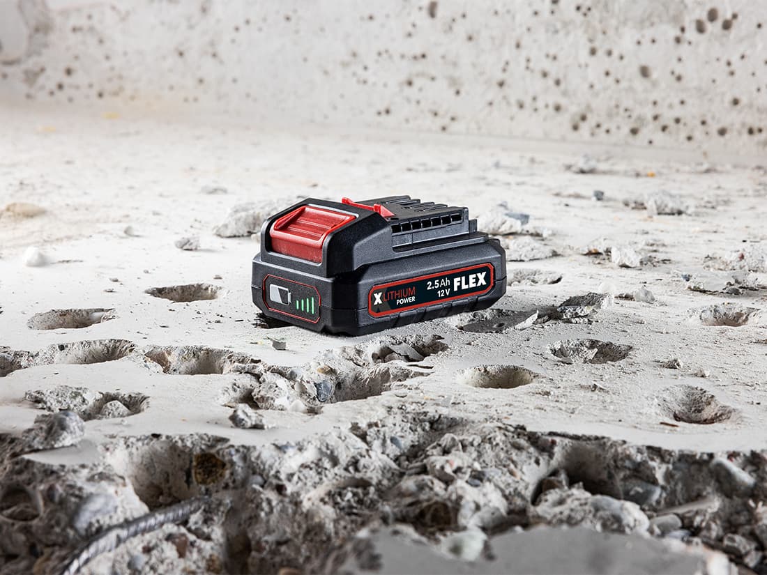 Batterie FLEX 12 V 2,5 Ah pour un système de batterie complet de 12 V