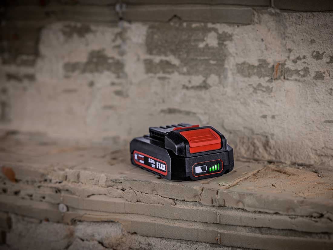 Batterie FLEX 18.0 V 2.5 Ah pour système complet de batterie 18V