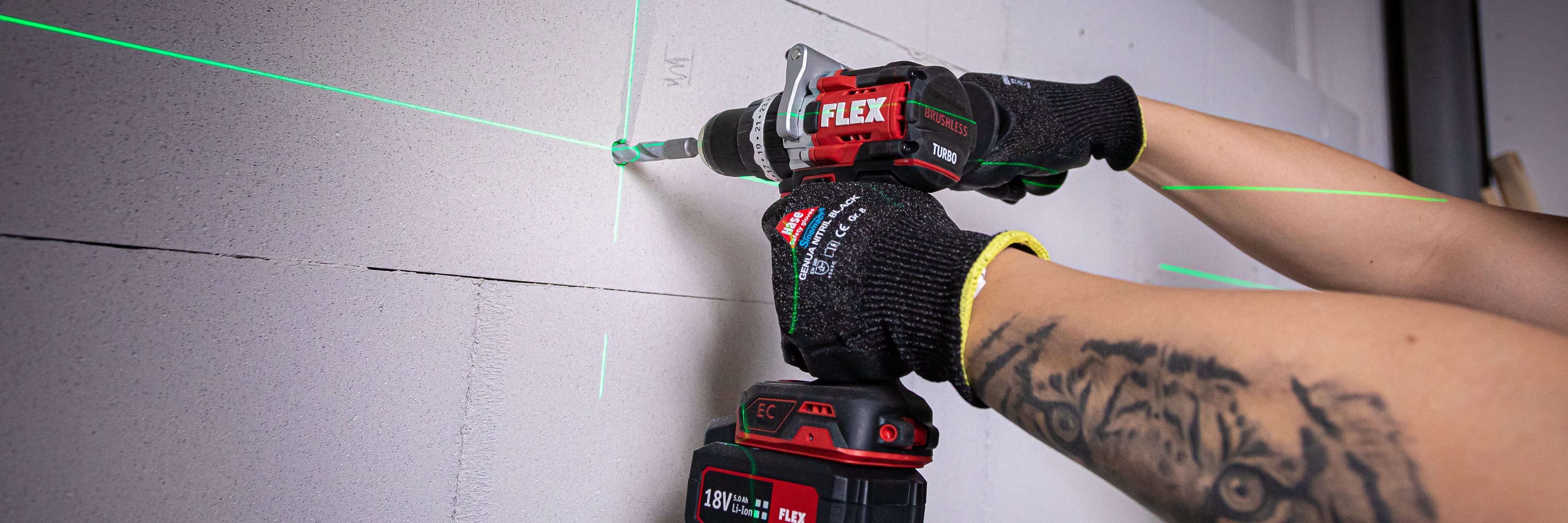 FLEX Battery 2-Speed Impact Drill with Turbo Mode